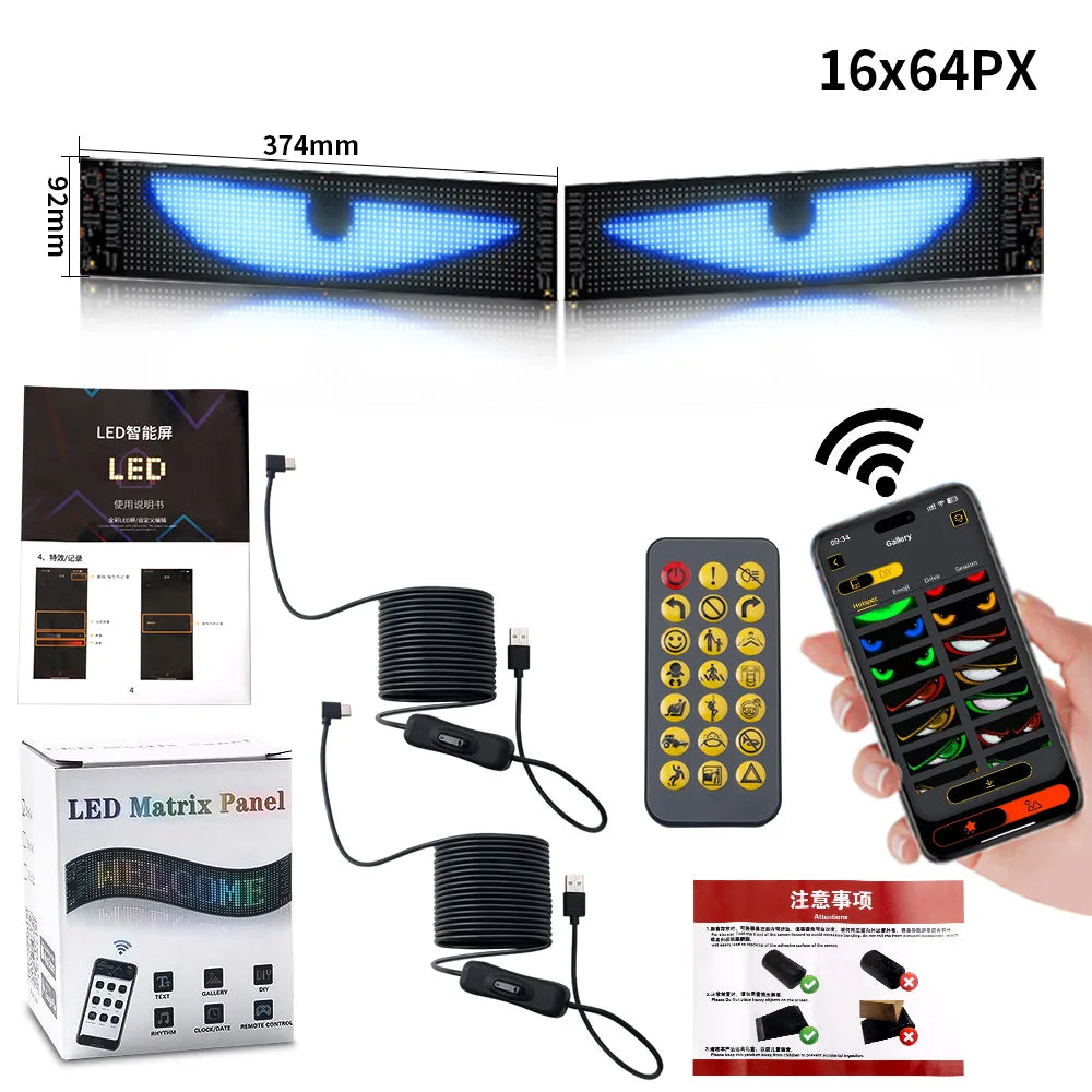 Shadow Eyes – RGB Car Window LED 2pc