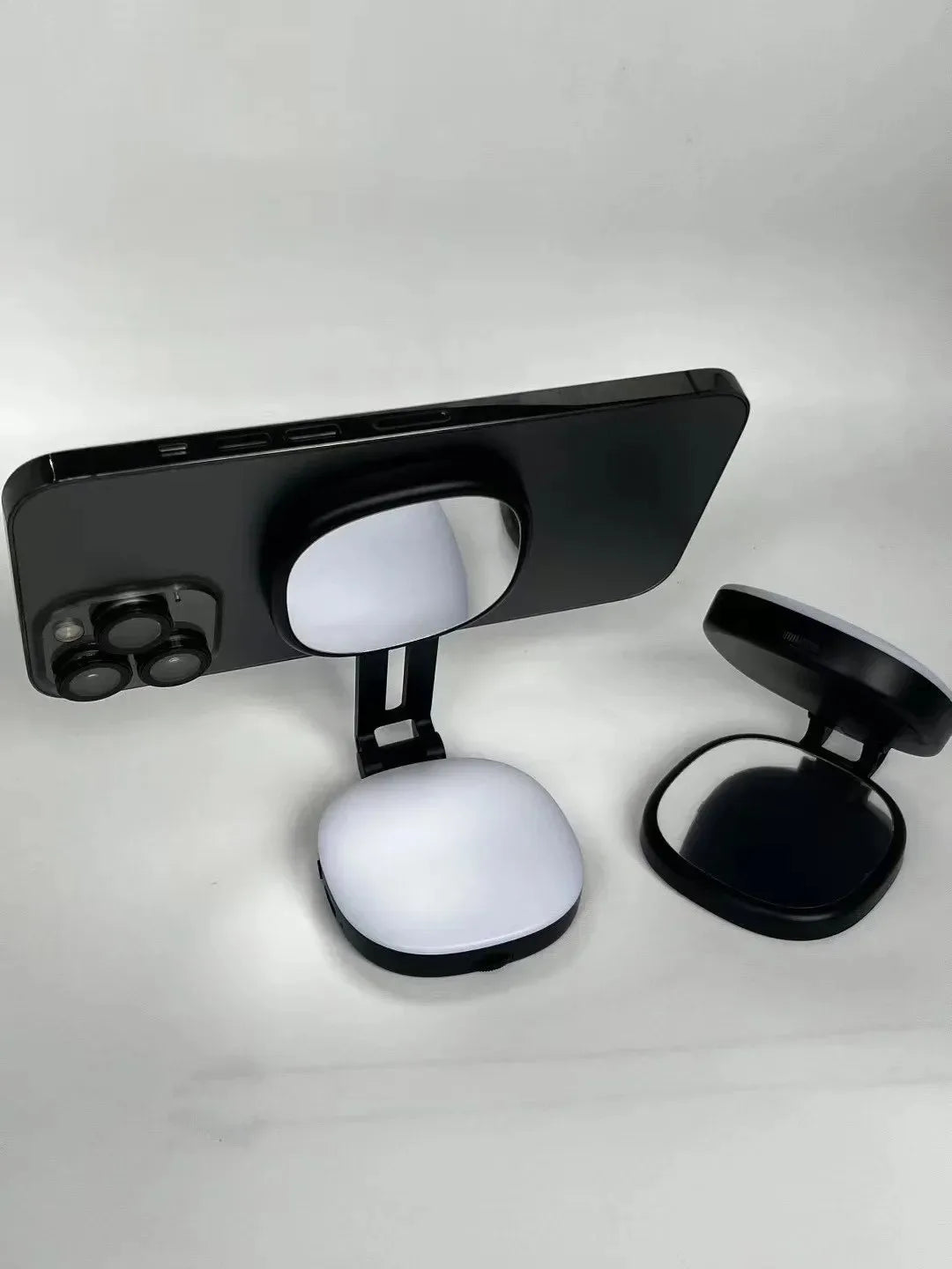 Magnetic Phone Selfie Light with Makeup Mirror