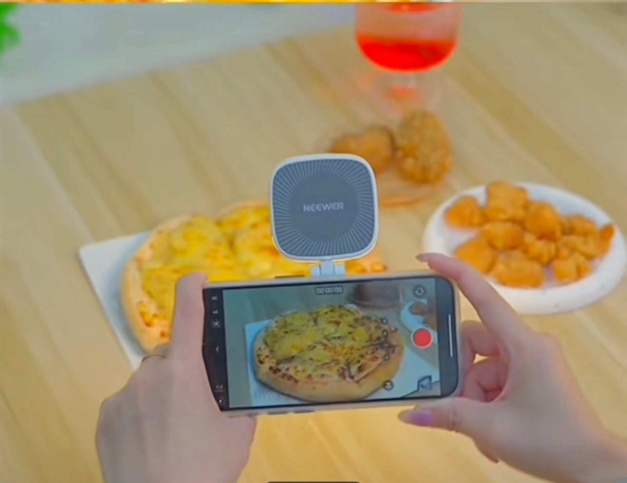 Magnetic Phone Selfie Light with Makeup Mirror